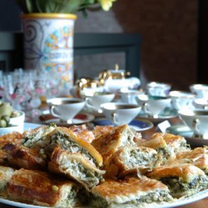 Classic Greek spanakopita